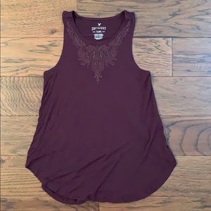 AE soft and sexy embroidered tank